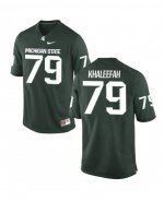 Men's Mustafa Khaleefah Michigan State Spartans #79 Nike NCAA Green Authentic College Stitched Football Jersey ZW50M03MS